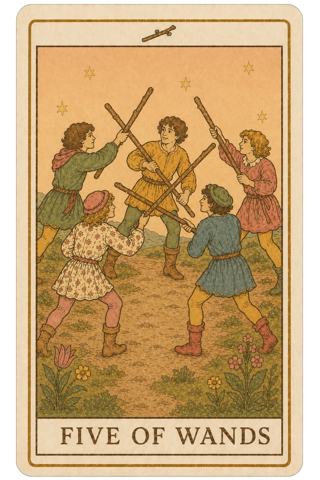 Five of Wands